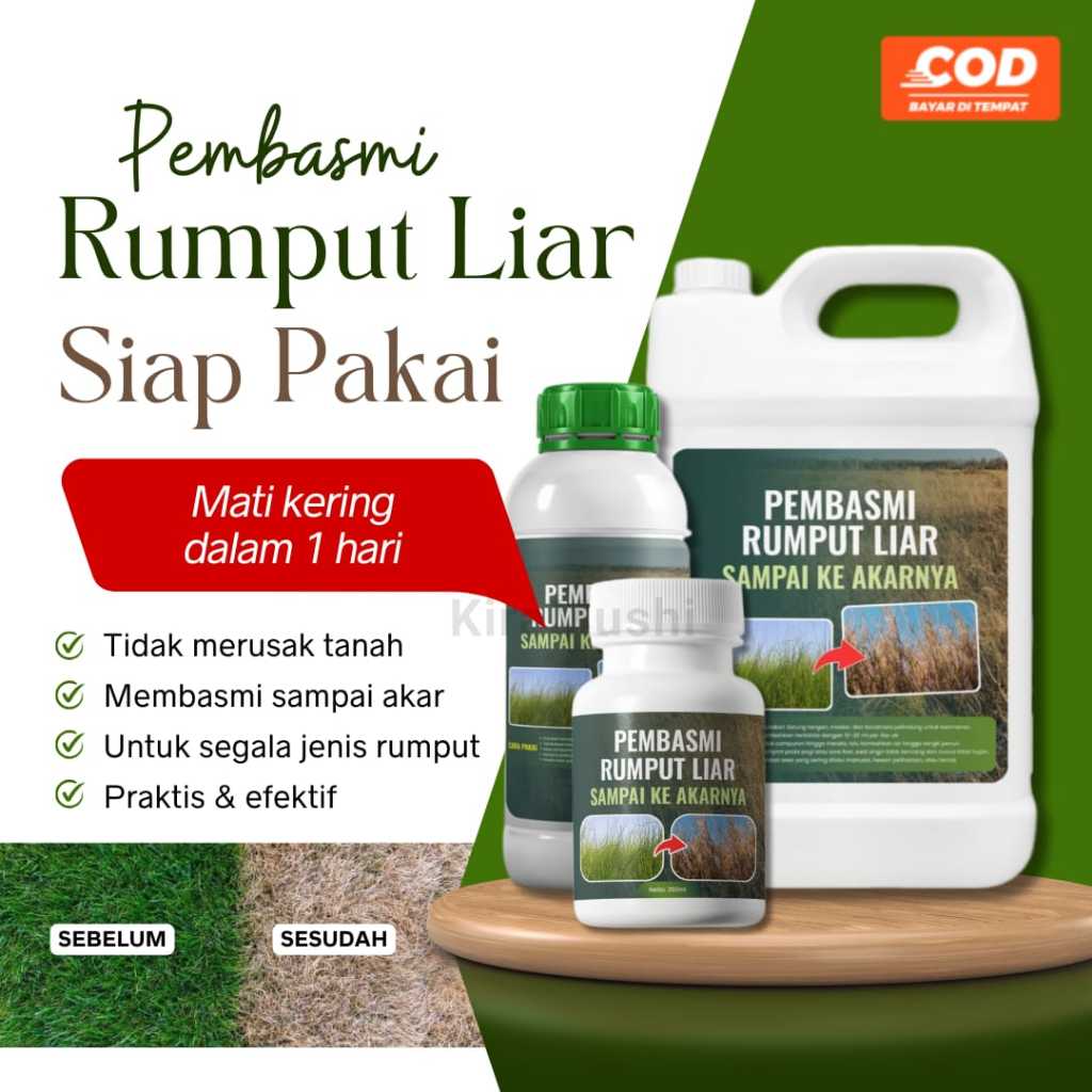 Jual Obat Rumput Liar Pembasmi Gulma & Ilalang, Racun Rumput Ramah ...