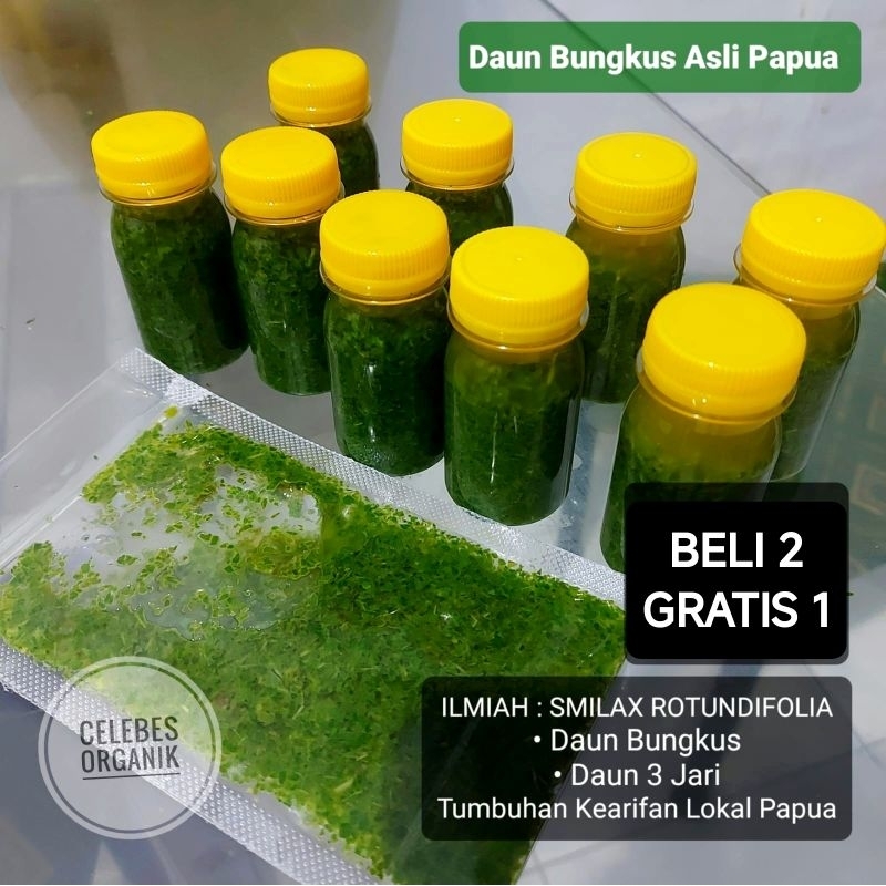 Daun Bungkus Papua Asli 100% Herbal Organik (Garansi Uang Kembali)