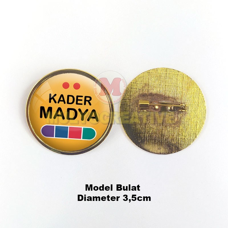 Jual Pin Kader Posyandu Puskesmas Model Bulat Premium Jarum Peniti ...