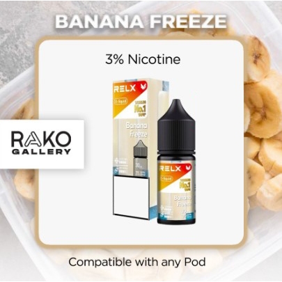 Jual RELX Liquid 30ml Banana Freeze | Shopee Indonesia