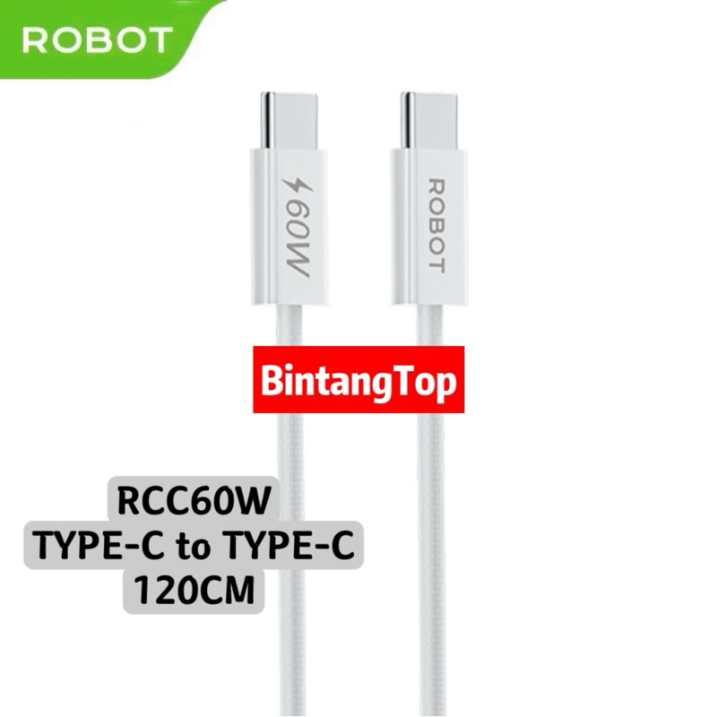 Jual ROBOT RCC60W RGXCC100 LUXCC100 ROCC100 / kabel data ROBOT 65W Fast ...