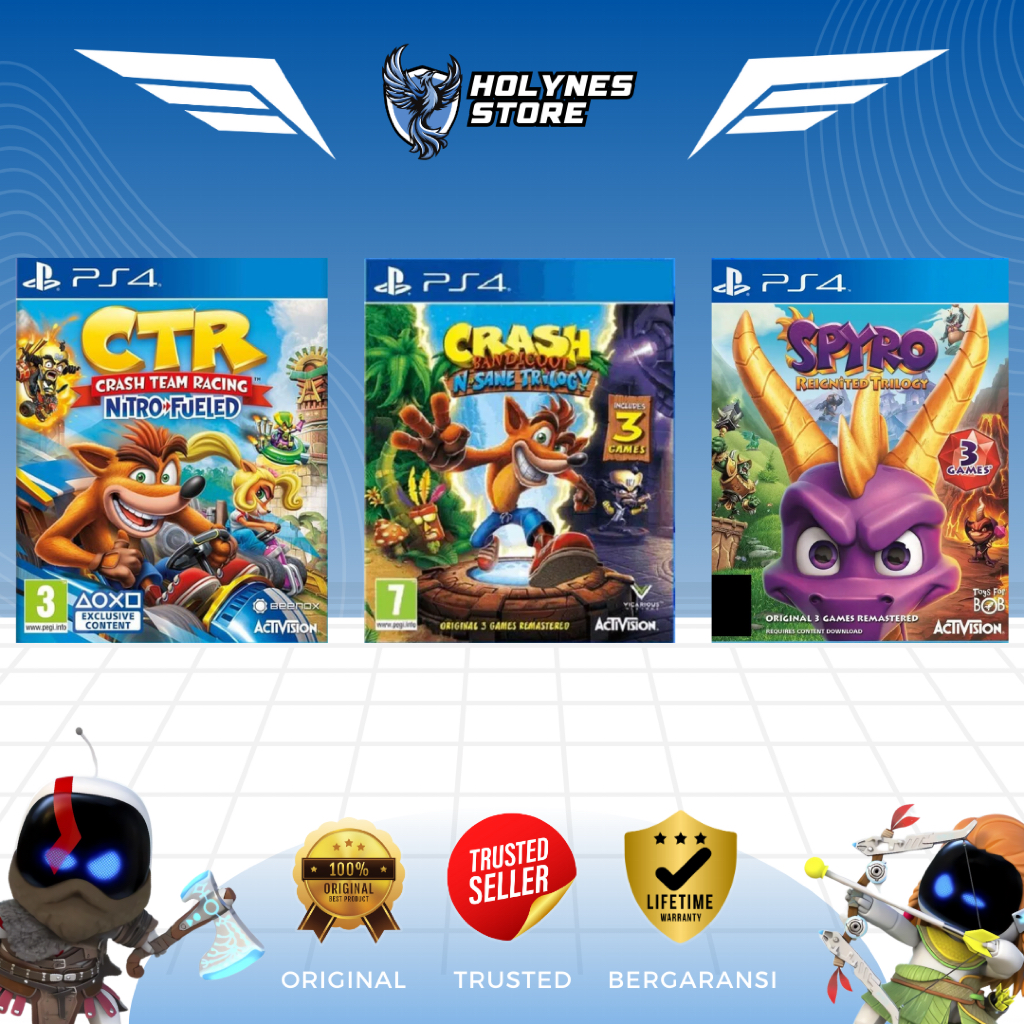 Crash Spyro Triple Play Bundle Ps4 Ps5