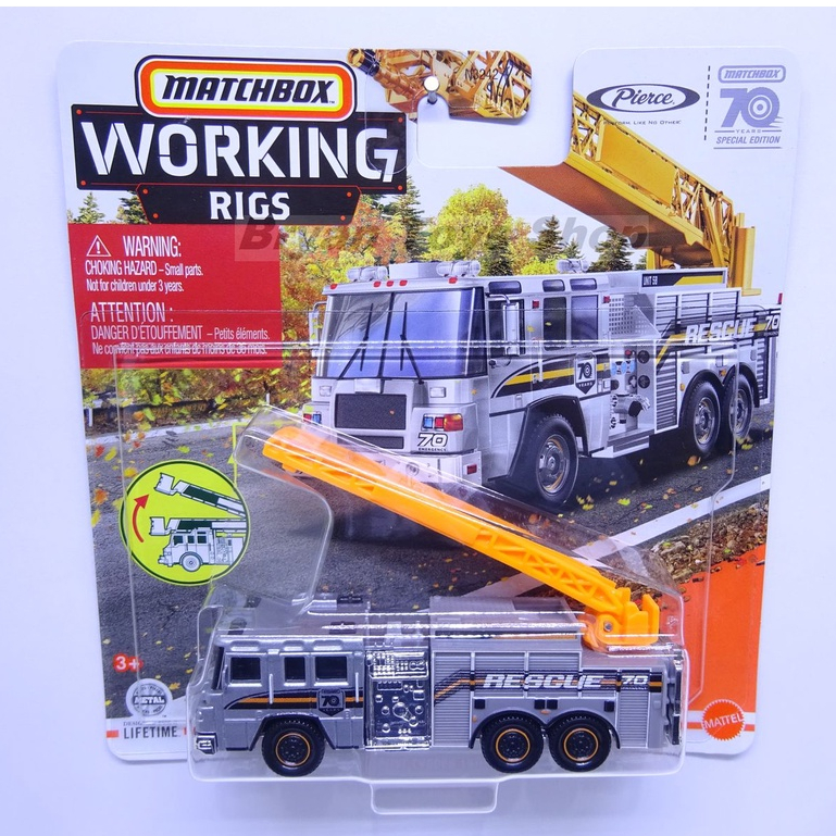 Jual Matchbox Working Rigs Pierce Quantum Aerial Ladder Truck | Shopee ...