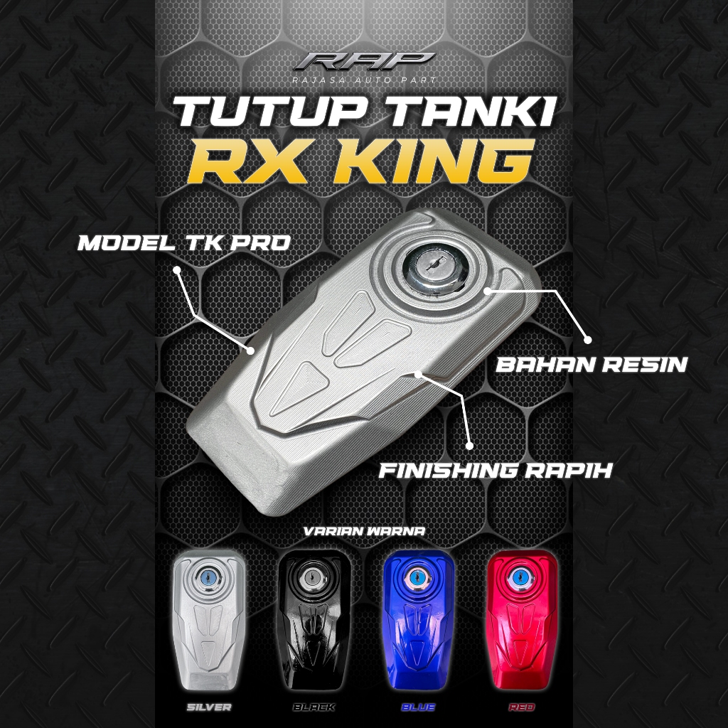 Jual TUTUP TANGKI RX KING MODEL TKPRO BAHAN RESIN/COVER TUTUP TANGKI ...
