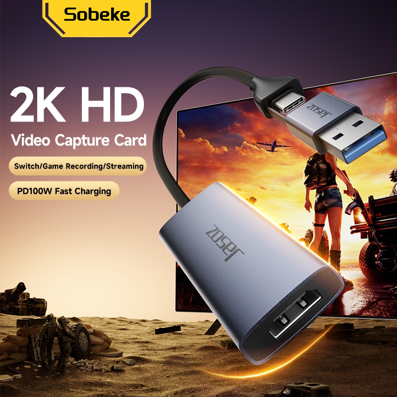 Jual Sobeke Video Capture Card HDMI USB Type C 4K Game Record Streaming ...