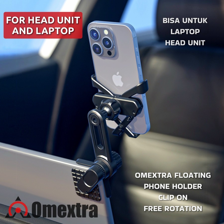 Jual Flexible Clip Indomextra Phone Holder Floating Head Unit Mobil ...