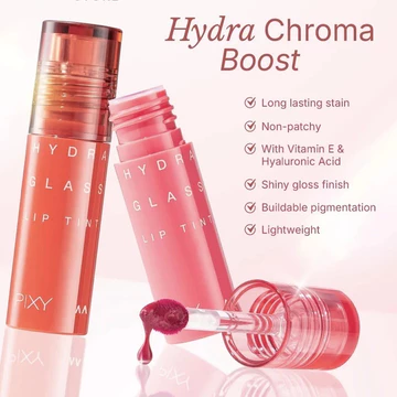 Pixy Hydra Glass Lip Tint Glossy Tahan Lama