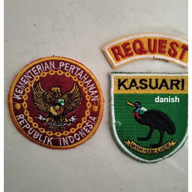 Jual BET PDH LOGO LAMBANG KEMHAN DAN KODAM XVIII KASUARI | Shopee Indonesia