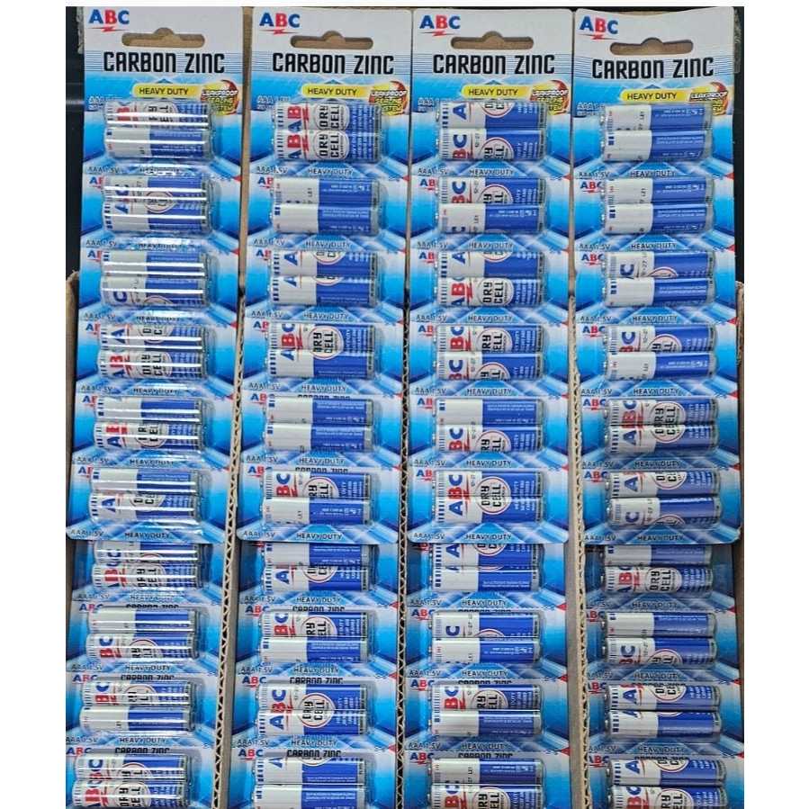 Jual Baterai AAA ABC A3 R3 biru renceng 6 renceng x 12 butir = 72 butir ...