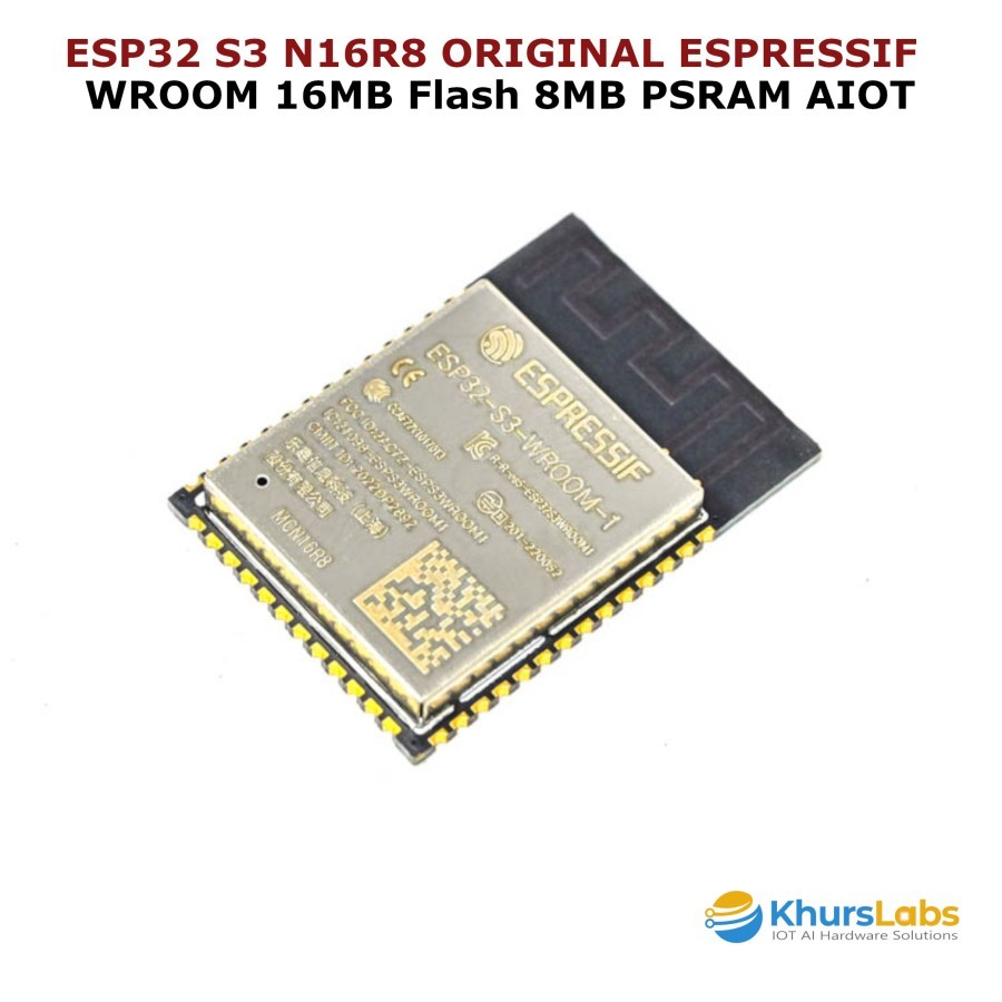 Jual ESP32 S3 N16R8 ORIGINAL ESPRESSIF Chip WROOM 16MB Flash 8MB PSRAM ...