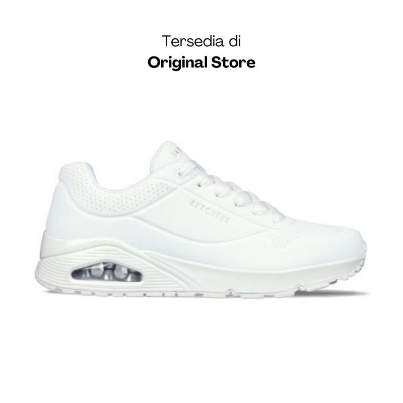 Jual Skechers Uno Stand On Air 52458/W Full White sz 45 45.5 | Shopee ...
