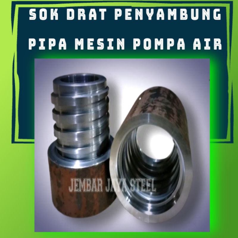 Jual Sok Drat 2 Inchi Socket Luar Dalam Penyambung Pipa Mesin Bor Sumur ...