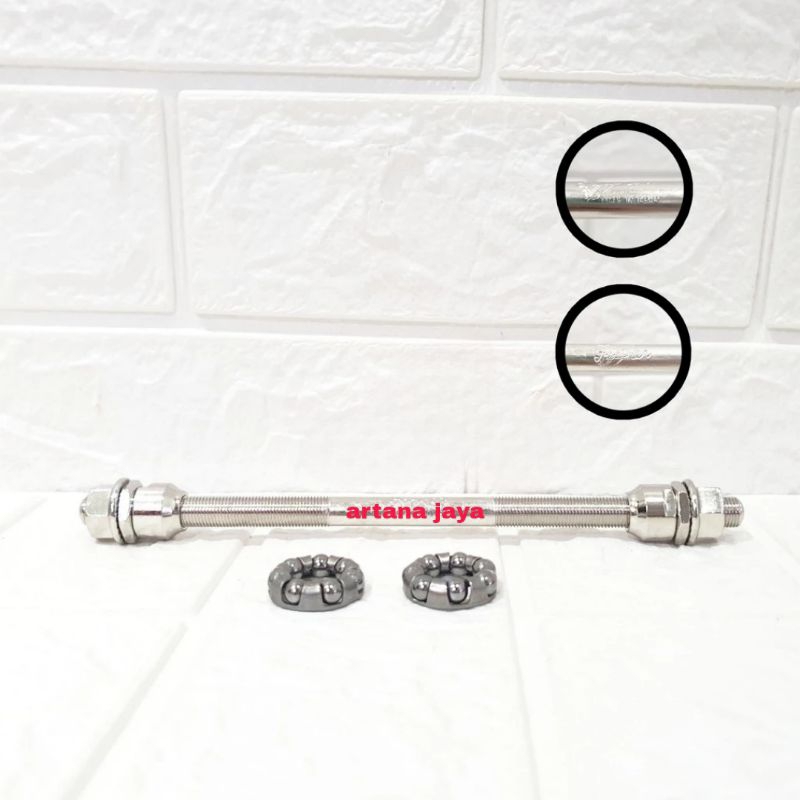 Jual as roda sepeda belakang + pelor 2 pcs as sepeda 19 cm belakang ...