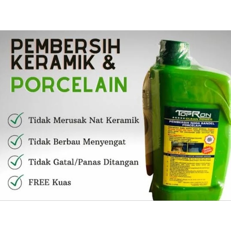 Jual Topron Clean Power 100% Original Pembersih Noda Bandel Porcelain 1 ...