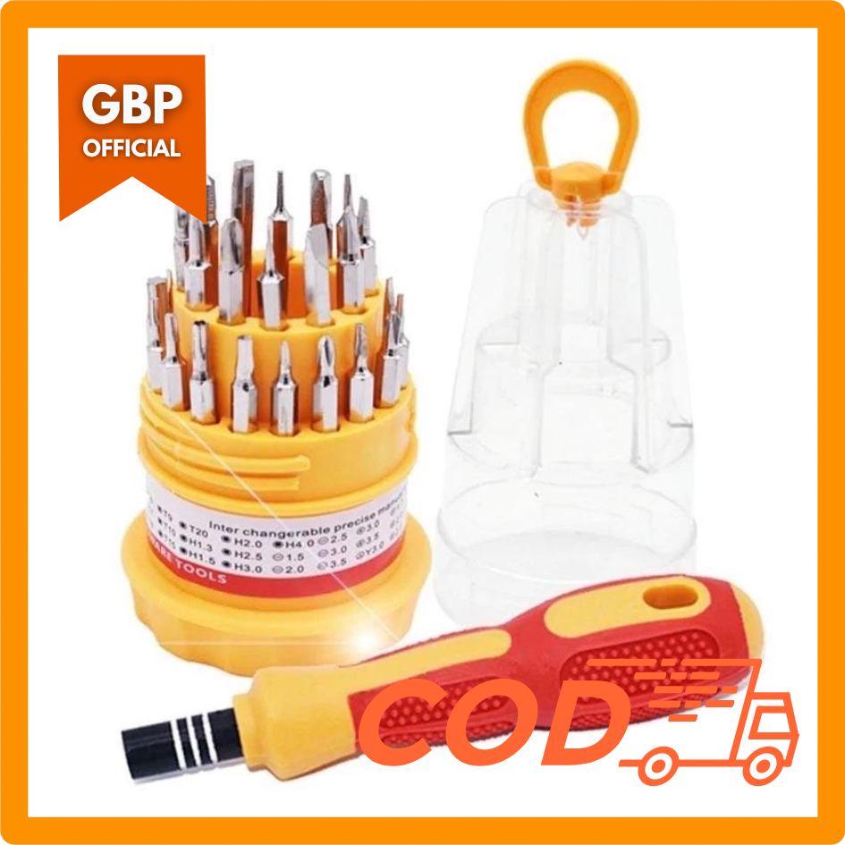 Jual Obeng Set 31 in 1 / Set Obeng Lengkap 3 | Shopee Indonesia