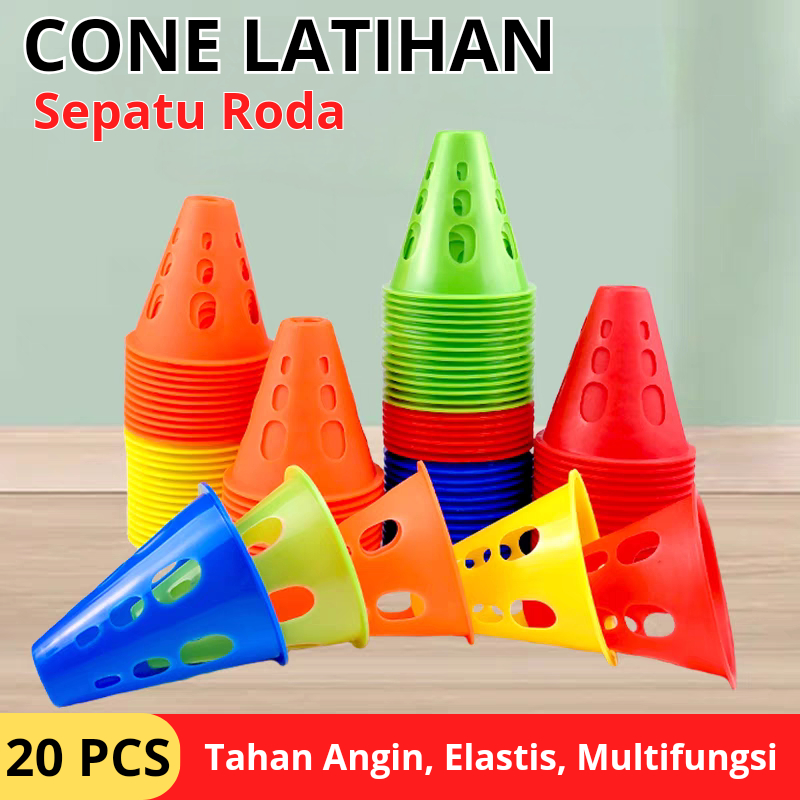 Jual 20 Pcs Cone Sepatu Roda 8 CM Skate Fitness Bahan Plastik ABS Cocok ...