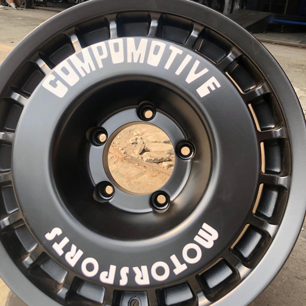 Jual Velg Mobil Rally Ring 15 Compomotive Black Untuk Jimny Katana ...