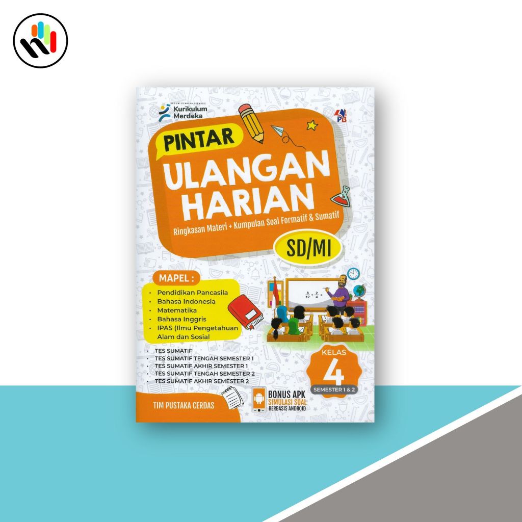 Jual Buku Ulangan Harian Kelas 4 SD Kurikulum Merdeka : Pintar Ulangan ...