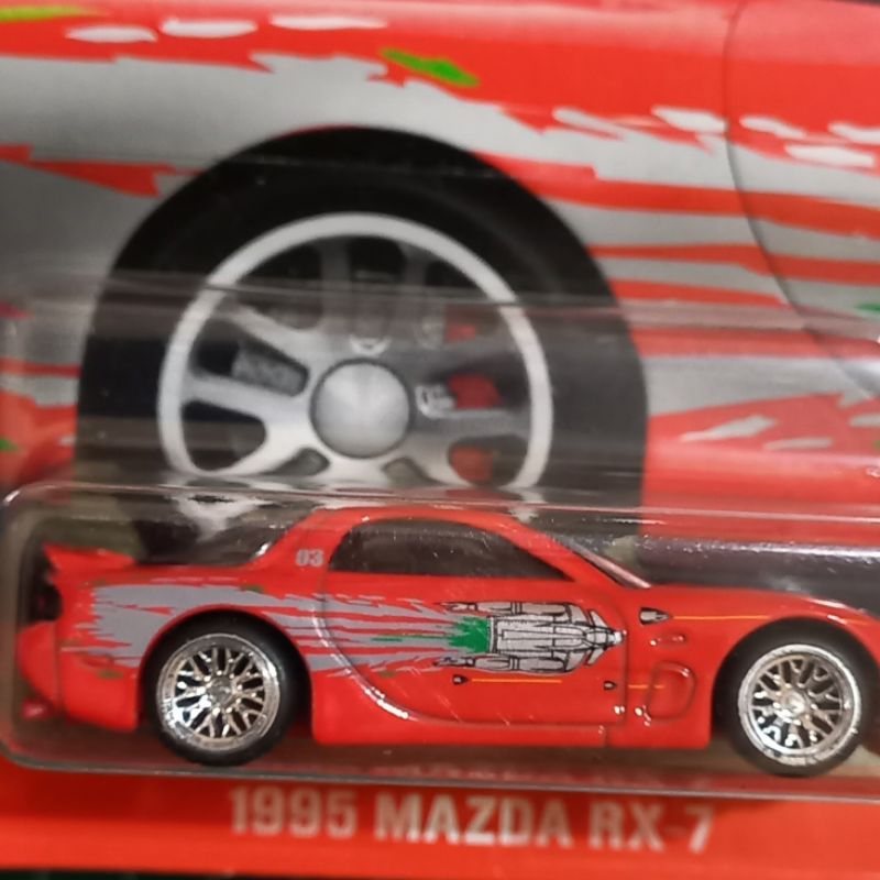 Jual Hotwheels Fast and Furious Dominic toretto 95 mazda Rx7 swap ban ...