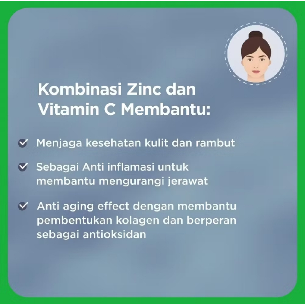 Jual Zinc Plus Strip 10 Kapsul Suplemen Jerawat Rambut Rontok | Shopee ...