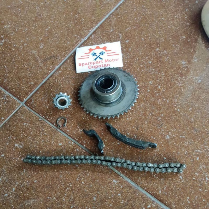 Jual gir gigi rantai doble stater prima star grand supra x fit new revo ...
