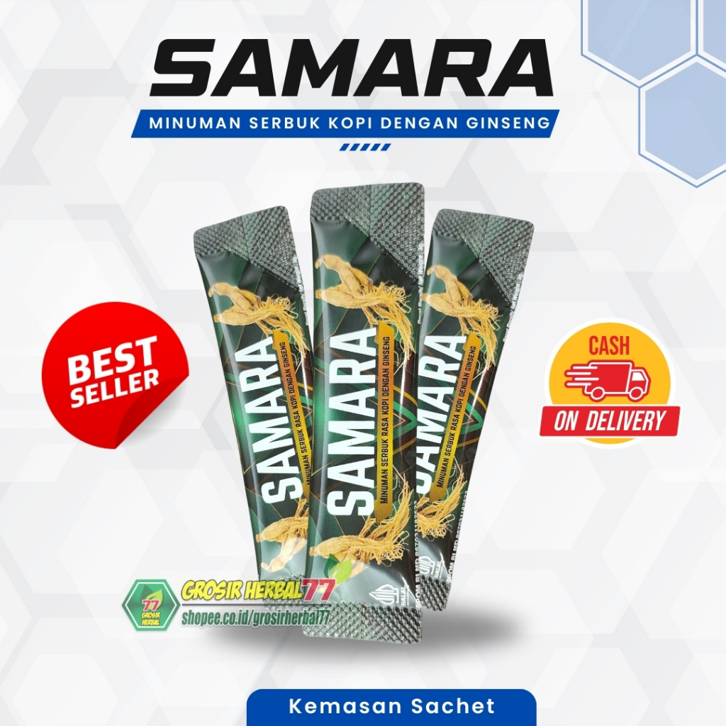 Jual Minuman Serbuk Samara Rasa Kopi Ginseng kemasan Sachet / Samara ...