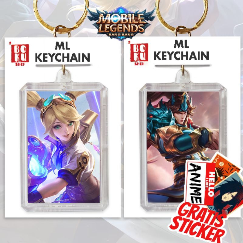 Jual TERBARU)Gantungan kunci Mobile Legends/ganci ML/keychain Mobile ...