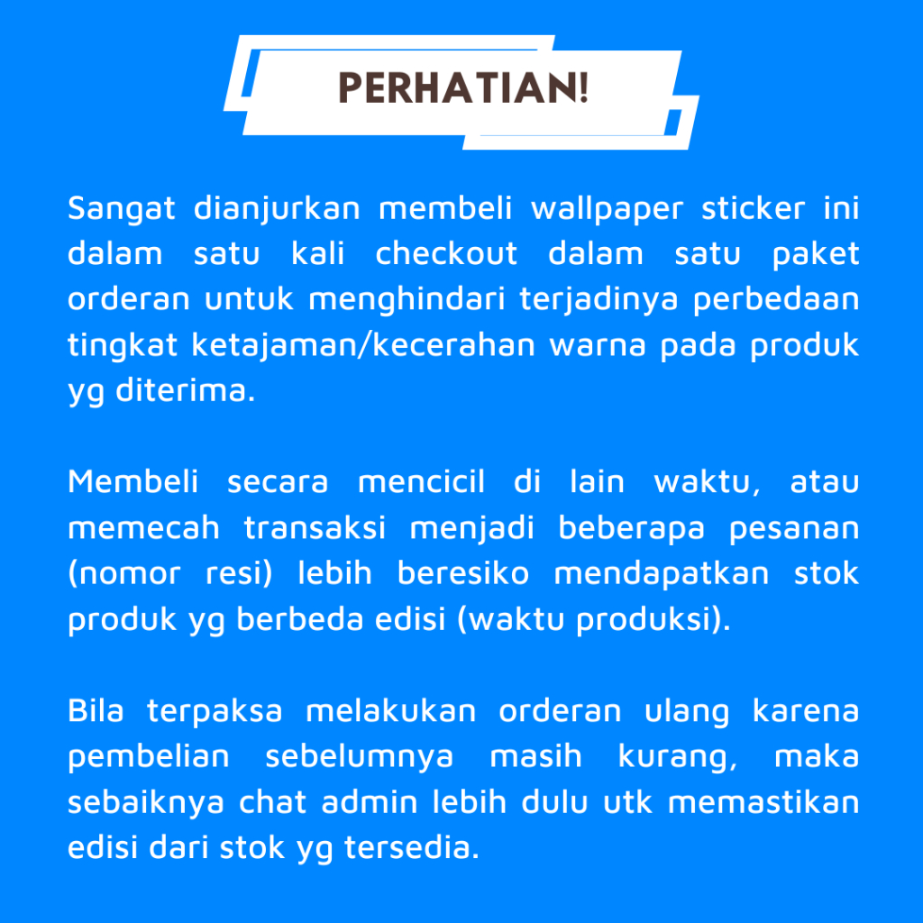 Jual Wallpaper Dinding Bata Sticker Dinding Bata Coklat Wallsticker ...
