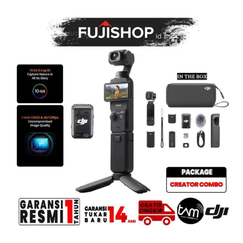 DJI Osmo Pocket DJI Pocket Action Cam axis Gimbal Garansi Resmi
