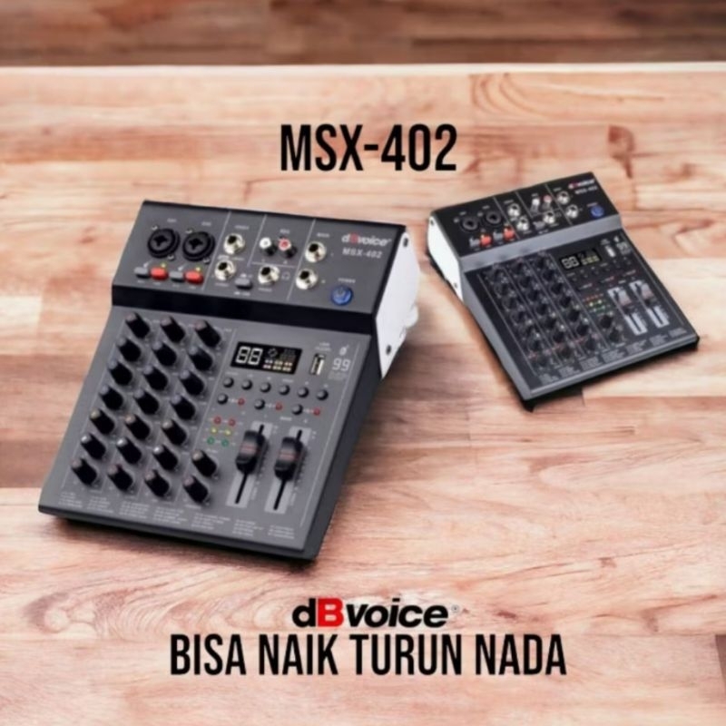 Jual Mixer dBvoice MSX-402 With Key Control 4 Channel 99 Dsp | Shopee ...
