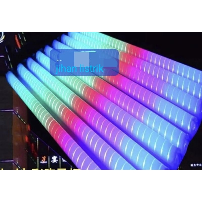 Jual lampu meteor pelangi led 220volt 1meter/lampu RGB rainbow neon ...