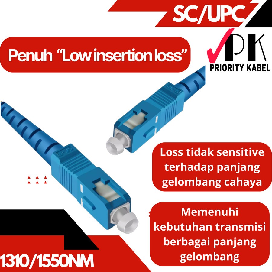 Jual Fiber Optic SC UPC PLC 1:2 Passive Spliter Mini Ratio 1/2 1x2 ...