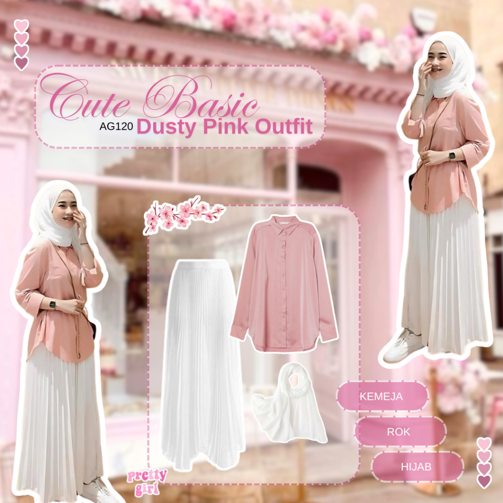 Jual OOTD Wanita Korean Style One Set Korean Style Terbaru Kemeja