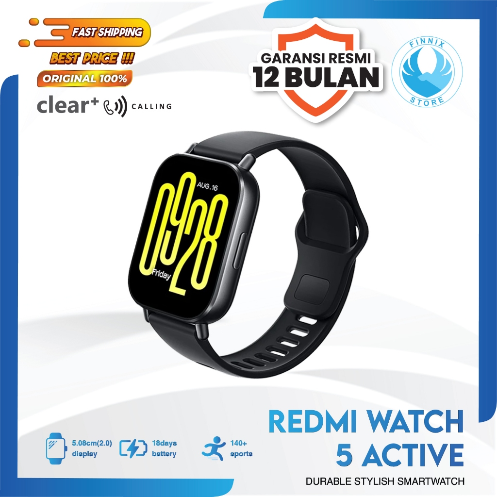 Xiaomi Mi Redmi Watch Active Smartwatch Bluetooth Calling 18 Days  Battery Life 140+ Sports Modes