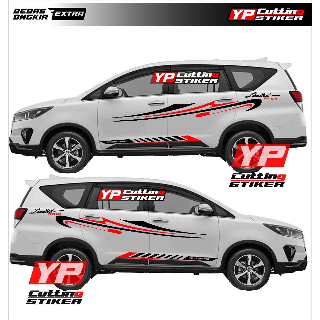 Jual Stiker mobil innova sticker list body kanan kiri mobil innova ...