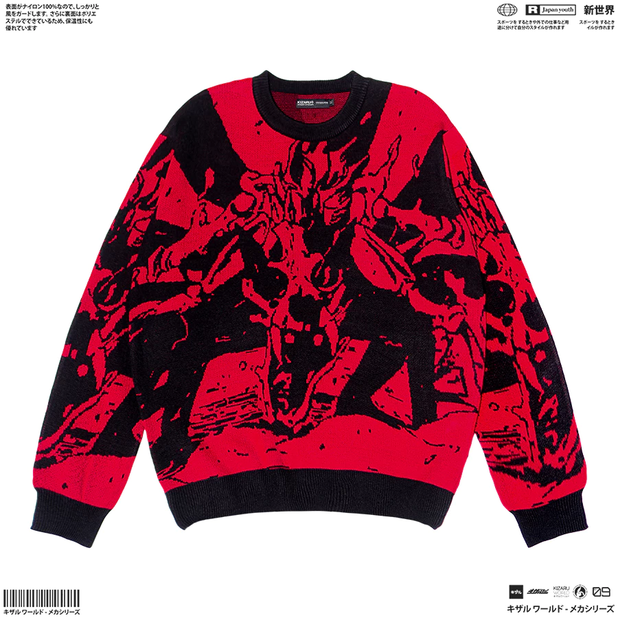 Crewneck Knitwear Anime Naruto Siti X Tail dan Fashion Streetwear