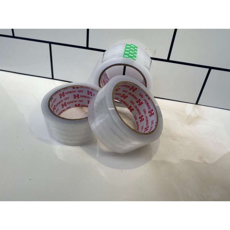Jual Lakban Isolasi Bening Harmony Tape 1 Slop isi 6 Selotip 45mmx100 ...