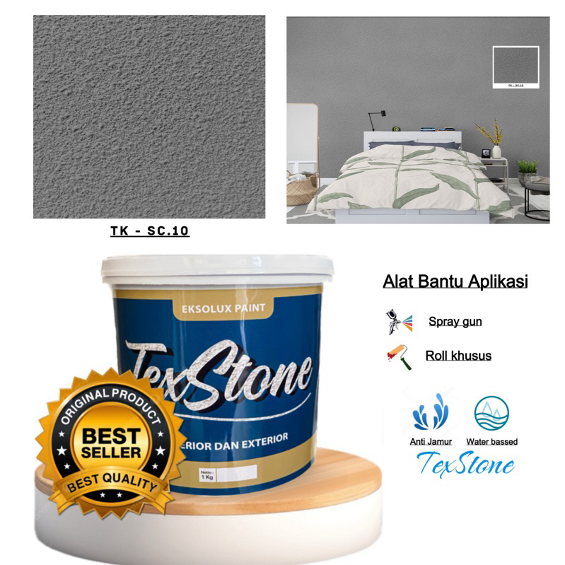 Jual Cat Dinding Tekstur Kamprot Cat Kamprot Pasir Cat Tekstur Pasir