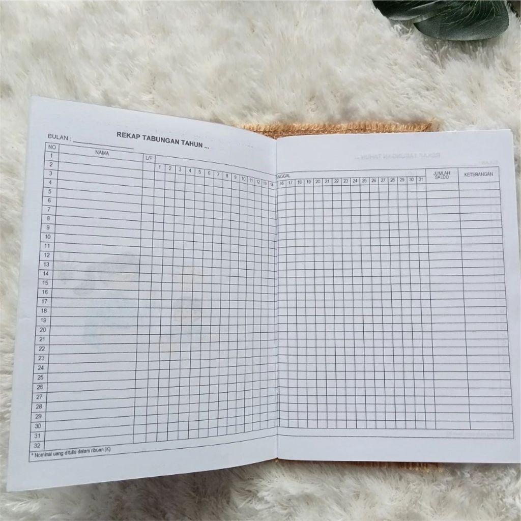 Jual custom buku rekap dengan logo atau nama sendiri, rekap angsuran ...