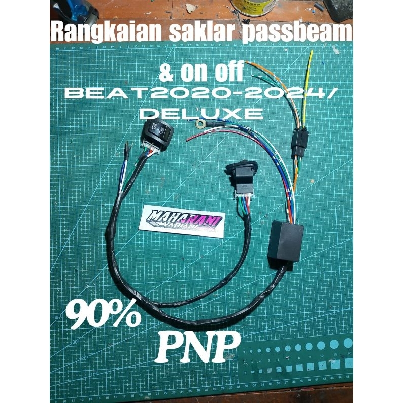 Jual Rangkaian saklar on off & passbeam beat deluxe 2020-2024 90%pnp ...