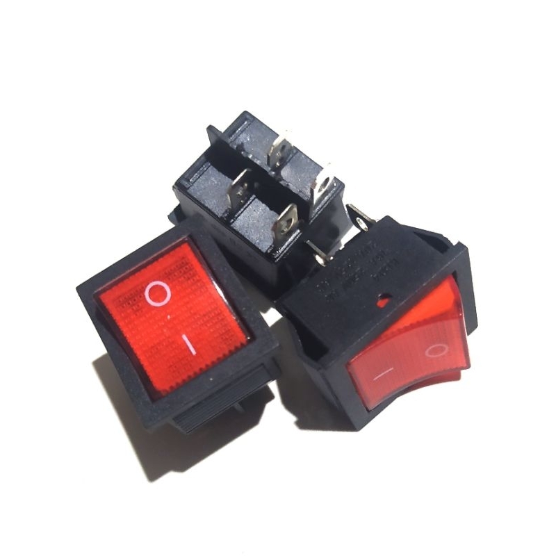 Jual Switch saklar on off 16A 31x25mm led merah | Shopee Indonesia