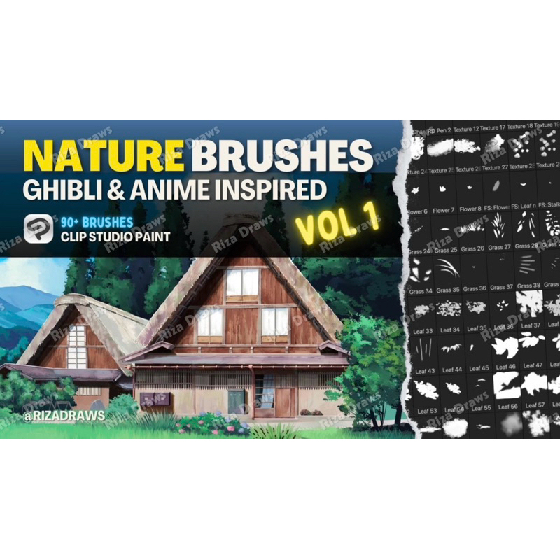Jual Brush Ghibli Clip Studio Paint (Vol.1) | Shopee Indonesia