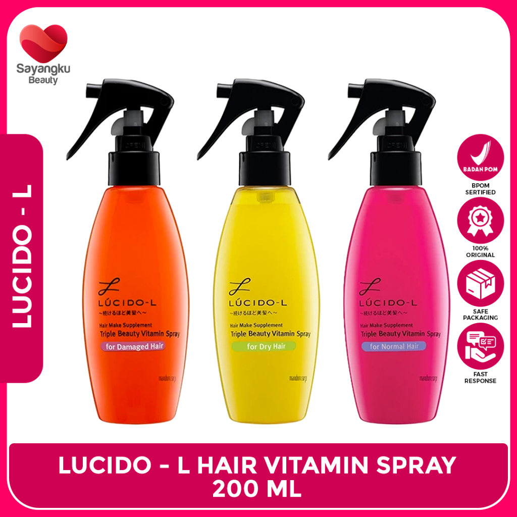 Jual LUCIDO-L Hair Make Supplement Triple Beauty Vitamin Spray 200ml ...