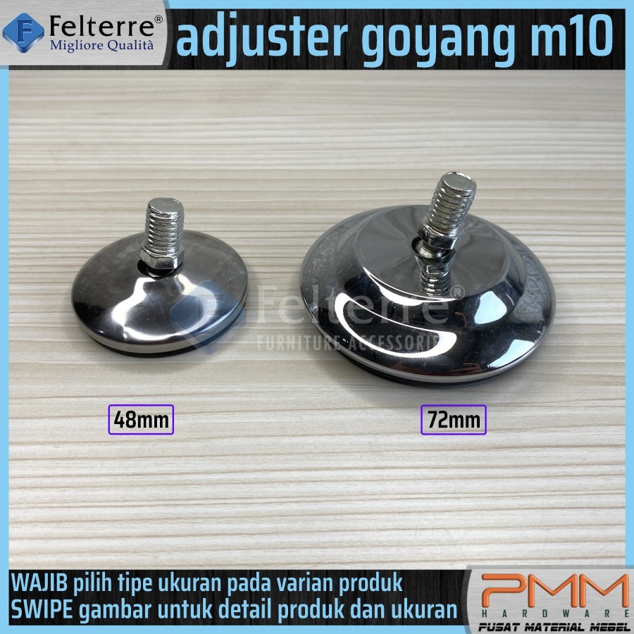 Jual adjuster stabil goyang FELTERRE | kaki kursi meja lemari rak drat ...