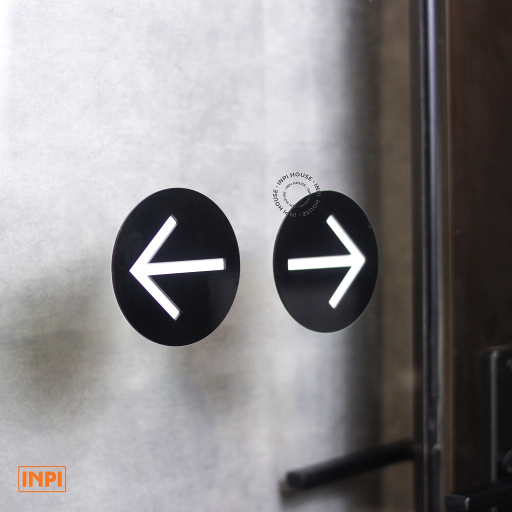 Jual INPI HOUSE Signage Arrow Sign - Papan Tanda Pintu Geser - Kanan ...