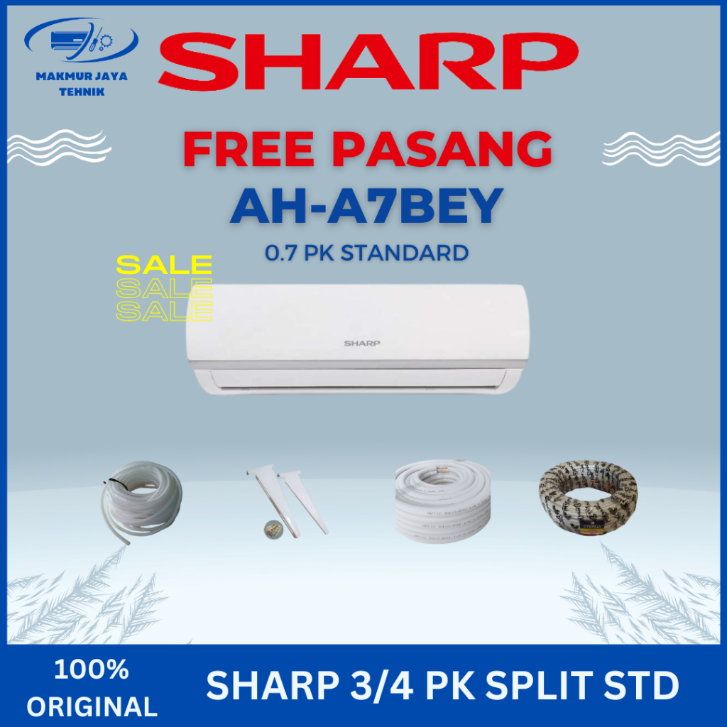 Jual AC SHARP 3/4 PK STANDARD 07BEY GARUDA SERIES / UNIT ONLY / UNIT ...