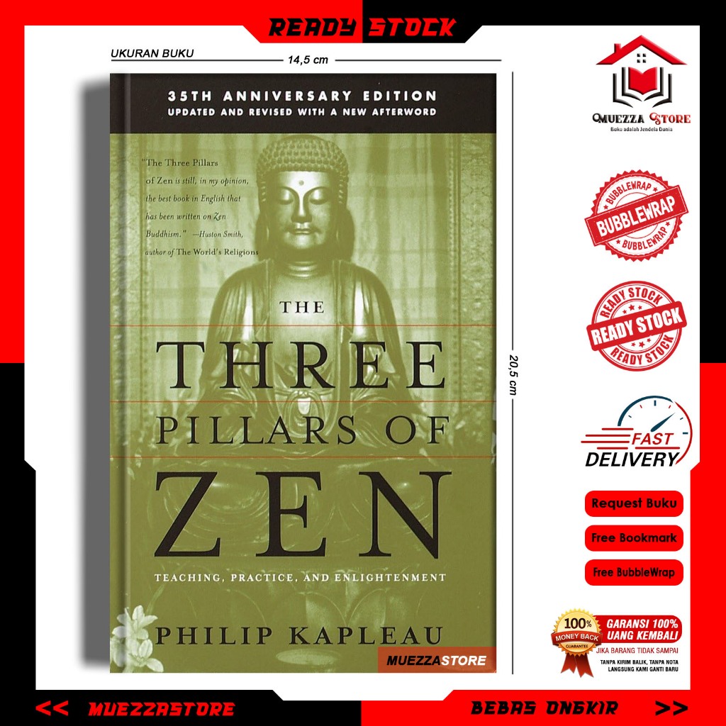 Jual The Three Pillars of Zen by Philip Kapleau Roshi (English ...