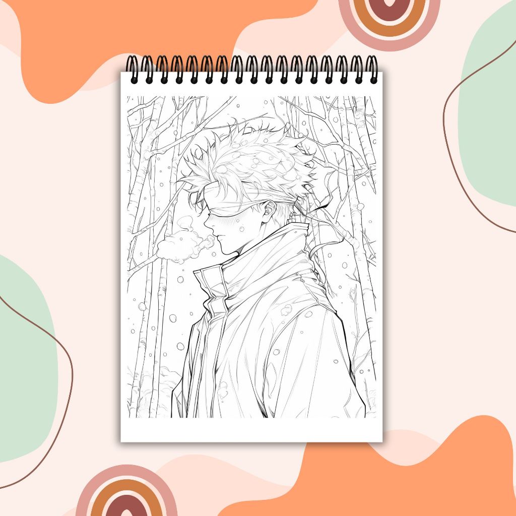 Jual RB Gojo Satoru Coloring Book / Jujutsu Kaisen / Buku mewarnai Gojo ...
