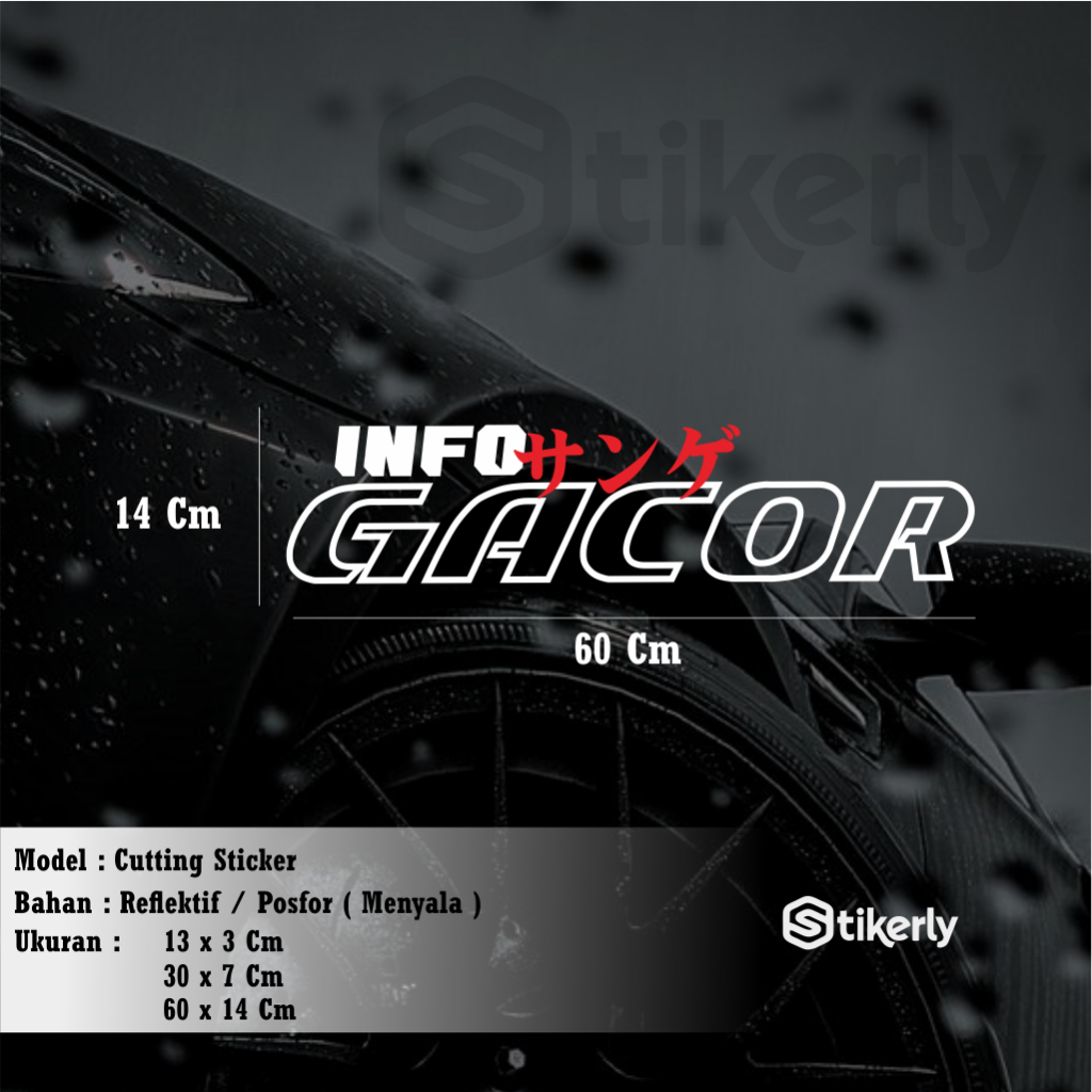 Jual Stiker Info Gacor Cutting Sticker Viral Keren Stikerly | Shopee ...