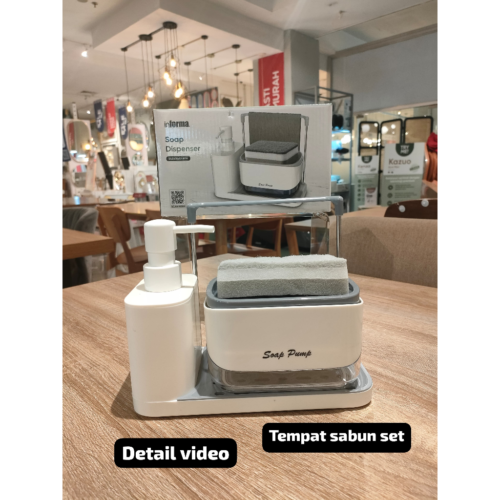 Jual Informa Eri aneka model Dispenser Sabun Cair Dengan Spons putih ...